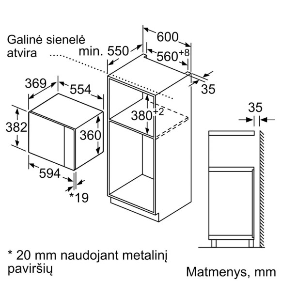 BOSCH BEL554MB0 (Mikrobangų krosnelė)