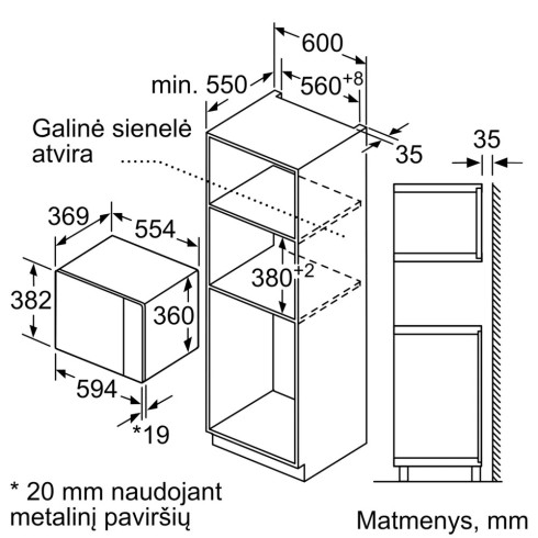 BOSCH BEL554MB0 (Mikrobangų krosnelė)