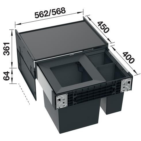 BLANCO SELECT II BIG 60/3, 528148 (Atliekų...