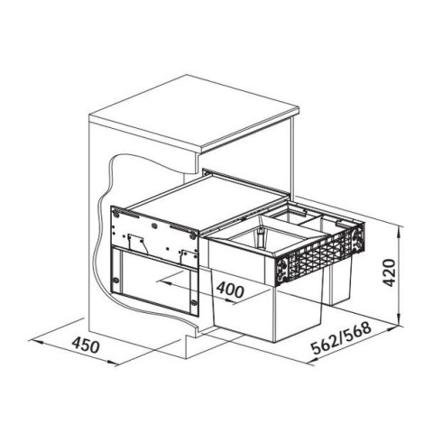 BLANCO SELECT II BIG 60/3, 528148 (Atliekų...