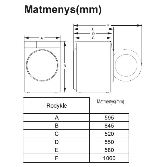 GORENJE DHNE82 (Džiovyklė)