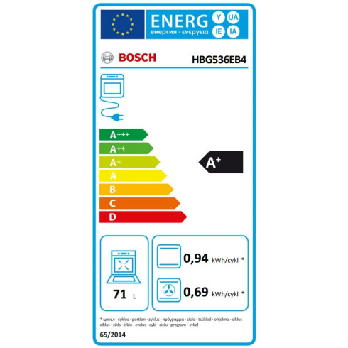 BOSCH HBG536EB4 (Orkaitė)