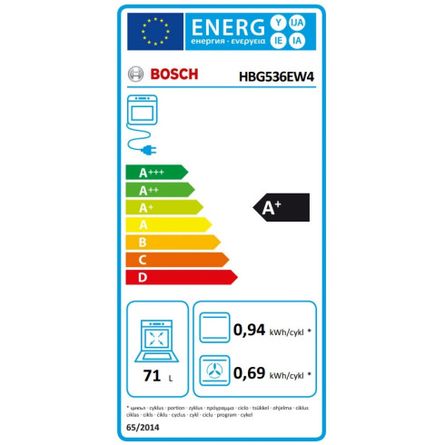 BOSCH HBG536EW4 (Orkaitė)