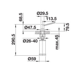 BLANCO TORRE Satin Platinum, 527722 (Dozatorius) 2