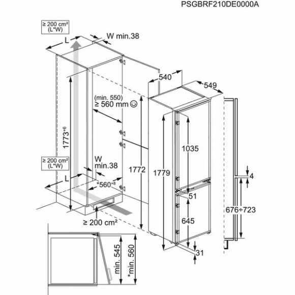 AEG OSC6L181ES (Šaldytuvas)