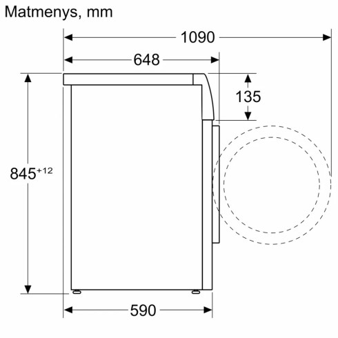 BOSCH WGB266AWSN i-DOS (Skalbimo mašina)
