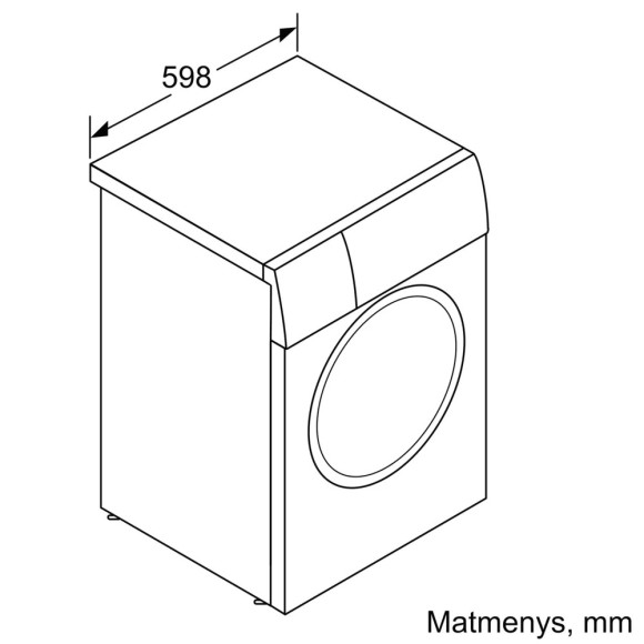 BOSCH WGB266AWSN i-DOS (Skalbimo mašina)