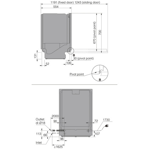 ASKO DSD747U (Indaplovė)