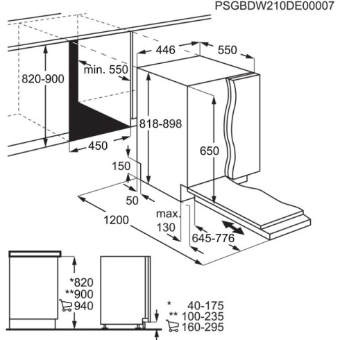AEG FSE74557P (Indaplovė)