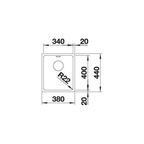 BLANCO ANDANO 340-U SATIN InFino O.AF, 522955...