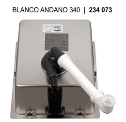 BLANCO ANDANO 340-U SATIN InFino O.AF, 522955 (Plautuvė) 2