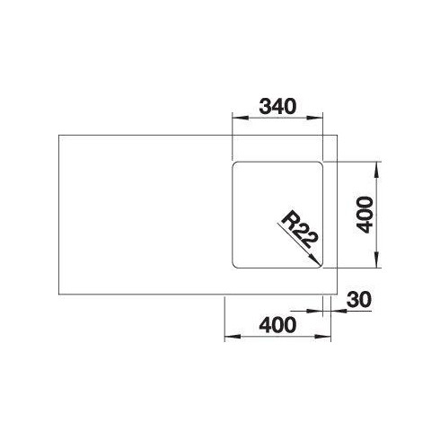 BLANCO ANDANO 340-U SATIN InFino O.AF, 522955...