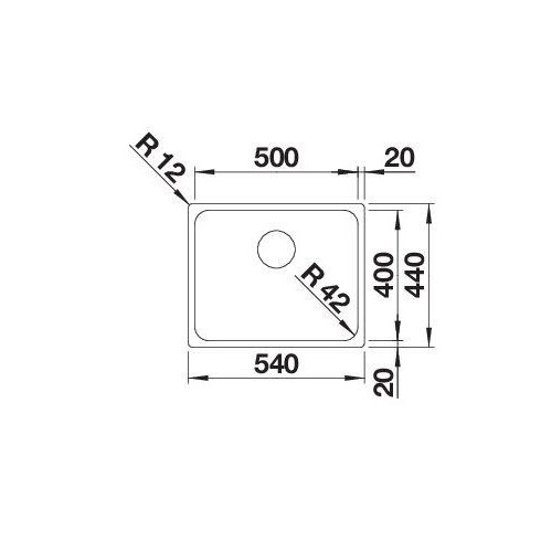 BLANCO SOLIS 500-U BRUSHED InFino O.AF, 526122...