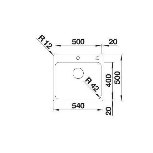 BLANCO SOLIS 500-IF/A BRUSHED InFino M.PC,...