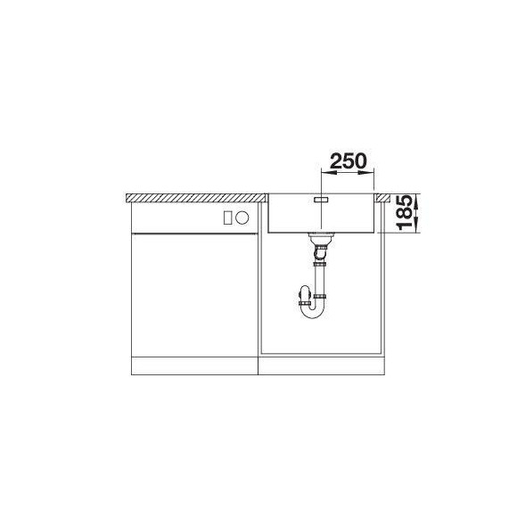 BLANCO SOLIS 500-IF/A BRUSHED InFino M.PC, 526124 (Plautuvė)