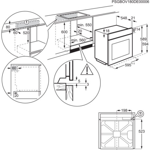 Electrolux KOFCH36H (Orkaitė)