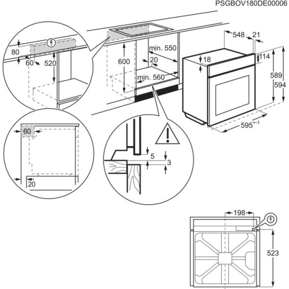 Electrolux EOF7H36H (Orkaitė)