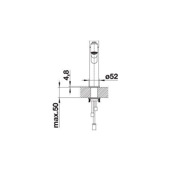 BLANCO AMBIS-S Brushed Stainless steel HD, 523119 (Maišytuvas)