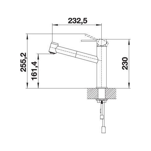 BLANCO AMBIS-S Brushed Stainless steel HD,...