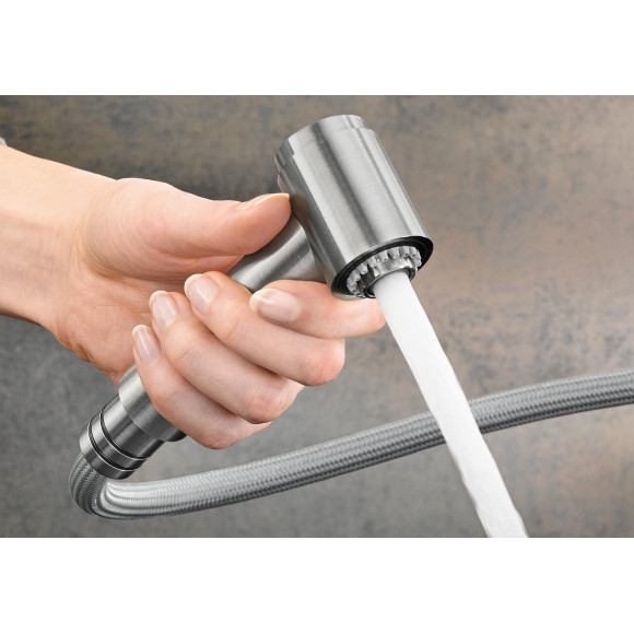 BLANCO AMBIS-S Brushed Stainless steel HD, 523119 (Maišytuvas)