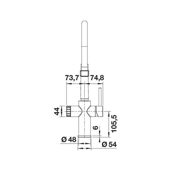 BLANCO CATRIS-S Flexo Filter Stainless steel finish, 526706 (Maišytuvas)