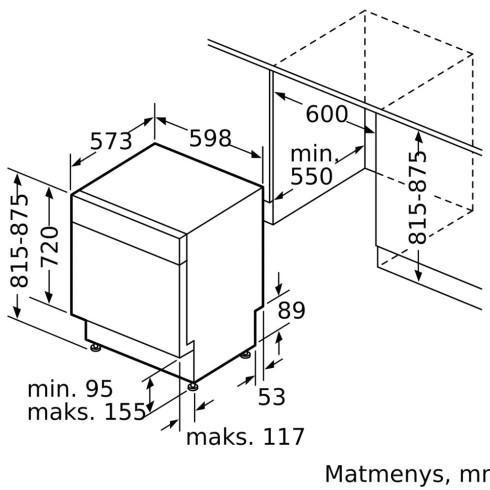 BOSCH SMU2HTW06E (Indaplovė)