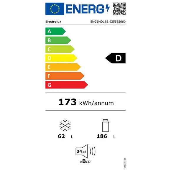 Electrolux ENG8MD18S (Šaldytuvas)