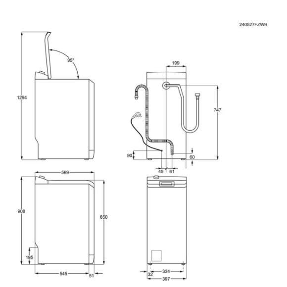 Electrolux EW6T826E (Skalbimo mašina)