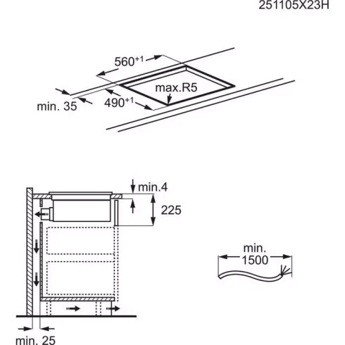 Electrolux ECC63410CB (Kaitlentė su integruotu...