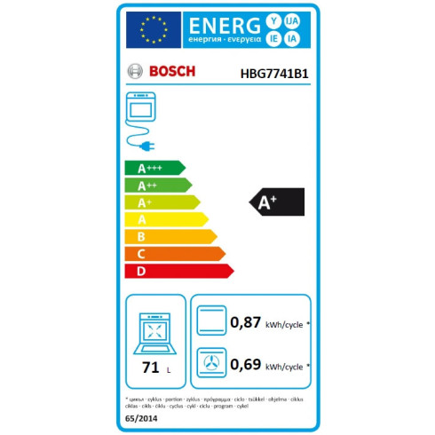 BOSCH HBG7741B1 (Orkaitė)