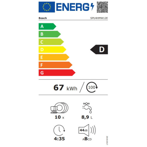 BOSCH SPU4HMW12E (Indaplovė)