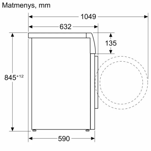 BOSCH WAN2829WSN (Skalbimo mašina)