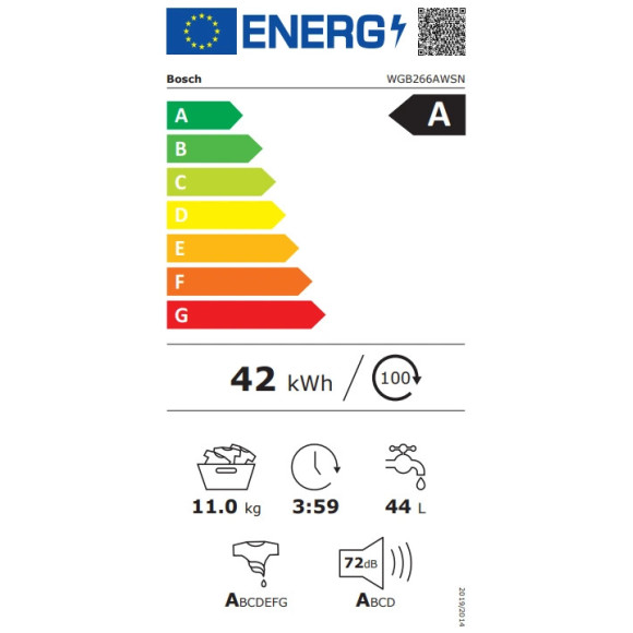 BOSCH WGB266AWSN i-DOS su tr. pažeidimu (Skalbimo mašina)