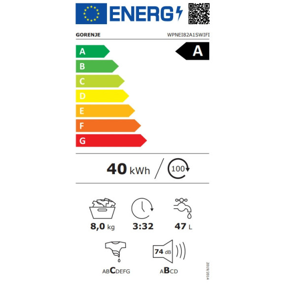 GORENJE WPNEI82A1SWIFI (Skalbimo mašina)