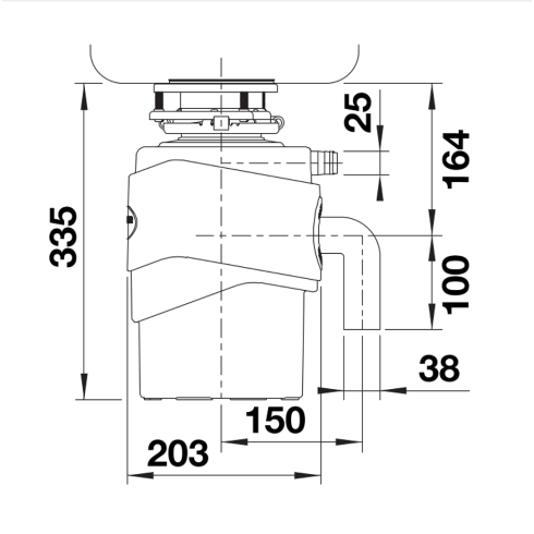 BLANCO FWD Medium (Maisto atliekų smulkintuvas)
