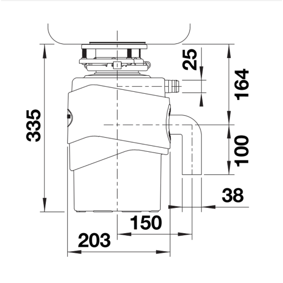 BLANCO FWD Medium (Maisto atliekų smulkintuvas)