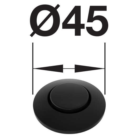 BLANCO FWD Black matt (Mygtuko apdaila)