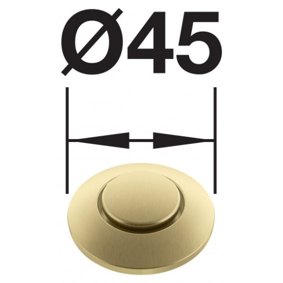 BLANCO FWD Satin gold (Mygtuko apdaila)