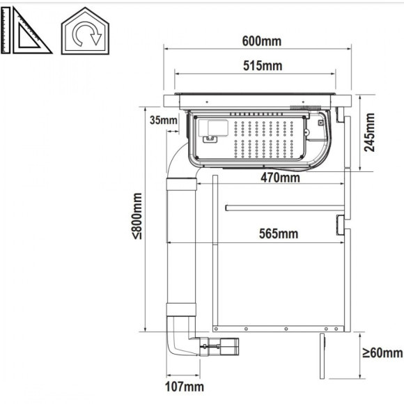 Elica KIT0167756 (Recirkuliacijos komplektas)