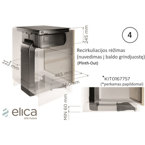 Elica KIT0167757 (Recirkuliacijos komplektas)