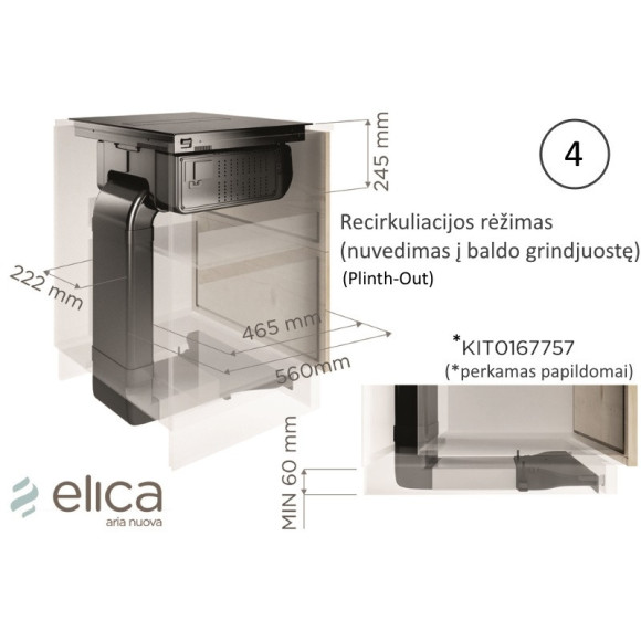 Elica KIT0167757 (Recirkuliacijos komplektas)