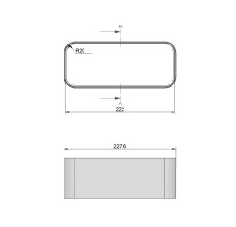 Elica KIT0121001 (80mm, 227X94mm, jungtis) 2