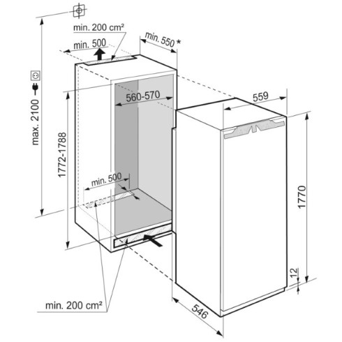 LIEBHERR SIFNf 5108 (Šaldiklis)