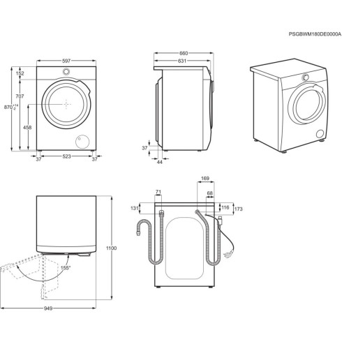 Electrolux EW9WN249W (Skalbimo mašina)