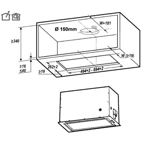 Elica LANE SENSOR BL MAT/A/52 (Gartraukis)