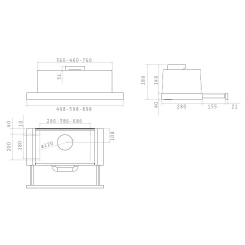 Elica SLIMMY STD WH/A/50 (Gartraukis)