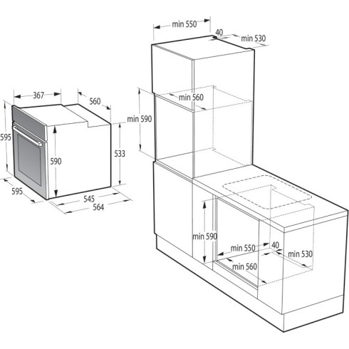 Gorenje BOS6737E13FBG (Orkaitė)