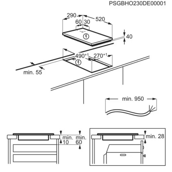 AEG HRB32310CB (Elektrinė kaitlentė)