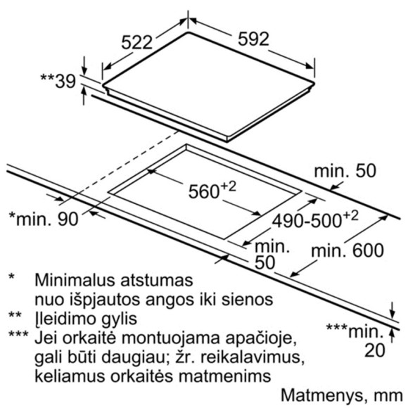 BOSCH PKF631FP3E (Elektrinė kaitlentė)