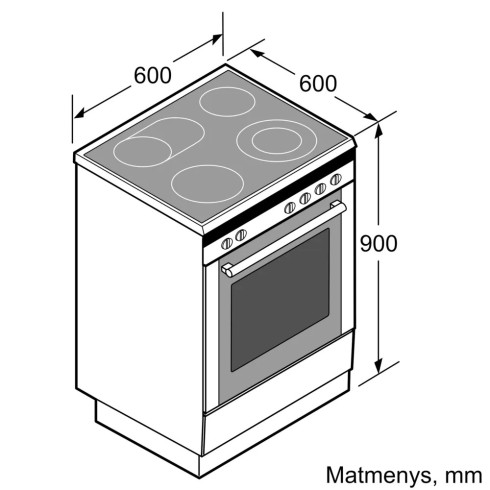 BOSCH HLN39A020 (Indukcinė viryklė)